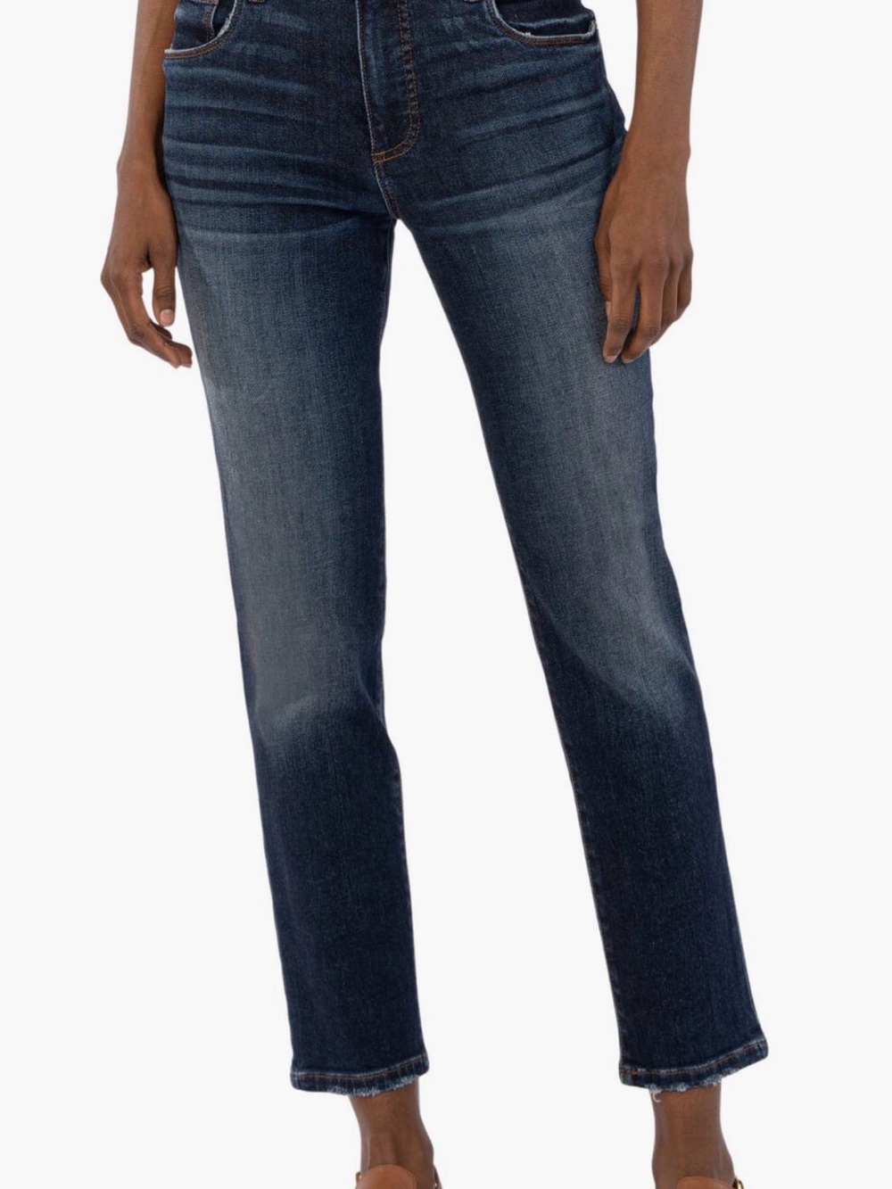 Kut from the Kloth Reese High Rise Fab Ab Ankle Straight Leg